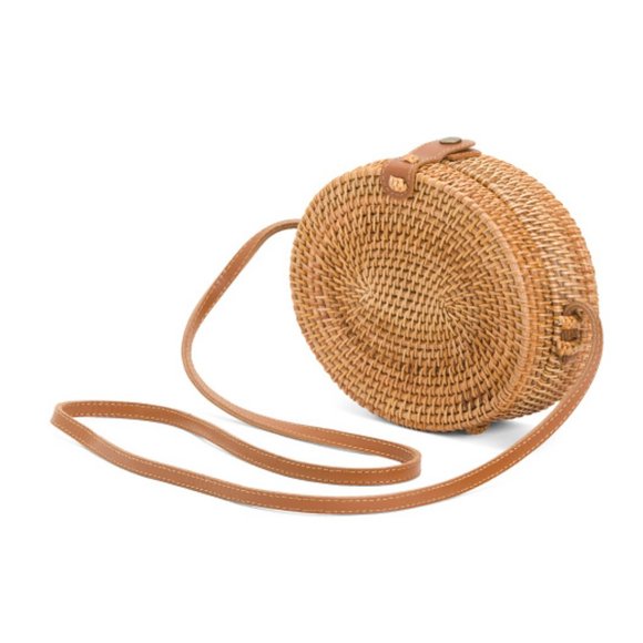 Bags Nwt Oval Rattan Crossbody Bag Poshmark